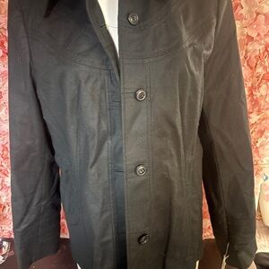 Cole Haan Black Light Cotton Structured Jacket NWT